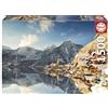 Educa - Puzzle da 1500 pezzi per adulti | Inverno a Hallstatt. Include colla Fix Puzzle. Dimensioni: 85×60 cm. Dai 14 anni (20284)