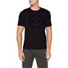 ARMANI EXCHANGE Tee With Tone-on-tone Logo, T-shirt, Uomo, Nero, XS