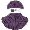 Bobbiny Filo intrecciato in cotone di alta qualità, 5 mm x 100 m, versatile per lavori a maglia, tessitura, fai da te e decorazioni per la casa, filo colorato di alta qualità, viola
