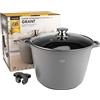 KARL HAUSMANN Pentola Antiaderente - 14 Litri - Ø 32 cm - Casseruola Induzione in Alluminio Pressofuso con Coperchio - Pentola per Tutti i Piani Cottura - Pentole Antiaderenti per Pasta - Pot - Tegame