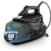 Rowenta Eco Steam Pro Ferro da Stiro a Vapore con Caldaia, Pressione Fino a 7.6 Bar, 2800W, 1.3 Litri, Colpo Vapore 460 g/min, Tecnologia Microsteam 400 HD Laser 3De, Sistema Anti-Calcare, DG9610