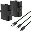 Venom Batteria Ricaricabile ad Alta Capacità da 1100 mAh Twin Pack - Nera (Xbox Series X e S / Xbox One)