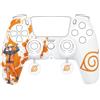 Konix Naruto Shippuden Custodia di protezione per controller DualSense di PS5 - Silicone - Supporti per pollici - Design Konoha, Naruto - Bianco