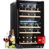 Klarstein Cantinetta Vino, Cantinetta Vino Refrigerata a Zona Doppia per Interno/Esterni, Frigo Bar, Cantina Vino con Vetrina, Mini Bar con Protezione UV, Frigo Vino Touch, 5-18°C, 41 Bottiglie