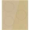Klarstein Victoria - Piano Cottura A Induzione, 3 Zone, 6600W Con Booster, Cursore Touch, Timer & Blocco Per Bambini, Vetroceramica Beige, Design Compatto 45 cm