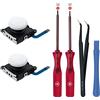 Tolesum Switch Joycon 3D Joystick Analogico Kit di Riparazione per NS Switch/Switch OLED Joy-Con/Switch Lite Controller con Strumenti di Riparazione-Bianco