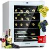 KLARSTEIN Shiraz Cantinetta Vino, Cantina Vino Refrigerata a Zona Singola per Prosecco e Bottiglie di Birra, Con Pannello Touch, Frigo Vino per Esterno/Interno, 5-18°C, 42 Litri, 16 Bottiglie