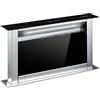 Klarstein Downdraft Cappa Aspirante 60 cm, Cappa Cucina Con Flusso d'Aria 576m³/h, 10 Modalità di Aspirazione della Ventola, Cappa a Incasso con Modalità Ricircolo, Cappa Sottopensile Classe A +