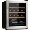 KLARSTEIN Vinamour - Frigorifero per vino Fridge con porta in vetro, con tecnologia Touch Control, 5-18 °C, autoportante, 1 zone, 16Fl./42l