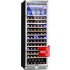 KLARSTEIN Cantinetta Vino Design da Incasso, Cantinetta Vino Refrigerata a Zona Doppia per Vino Rosso, Bianco e Birra, Controlli Touch, Frigo Vino Cantinetta per Esterno/Interno, 433L, 165 Bottiglie