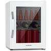 KLARSTEIN Mini Frigo Bar da Camera per Birra, Portatile, Piccolo da Ufficio, con Porta in Vetro, con Ripiani Rimovibili, 0-10°C, 33L