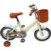 ACROSSPART Bicicletta per bambini da 12 pollici, bicicletta per bambini dai 2 ai 4 anni, bicicletta per bambini con cestino e ruote di supporto, seduta e manubrio regolabili in altezza, doppia
