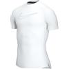 Nike M NP DF Tight Top SS, Maglietta Termica Unisex, Bianco, XL