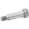 Ganter Normelemente ISO 7379-16-M12-30-NI 7379-16-M12-30-NI-Viti Passanti, in Acciaio Inox con Bordo, Argento, Länge l1: 30mm
