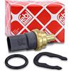 febi bilstein 29318 sensore temperatura liquido raffreddamento con anello di tenuta e molla di ritegno, 1 unità