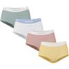 PIECES Pclogo Lady 4 Pack Solid Noos BC Boxer a Pantaloncino, Giadea/Dettaglio: 4 Confezioni W Jade Ghaz Misr Bwhi, S (Pacco da 4) Donna