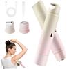 ADDLIVE Rasoio Intimo Donna Elettrico, 2 in 1 Rasoio Elettrico da Donna con Impermeabile IPX4, Rasoio per Intimo Donna USB Ricaricabile, Depilatore Corpo Donna per Viso, Bikini, Ascelle, Gambe e Corpo