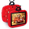 C Idea Tablet da 7 Pollici per Bambini 3-7, 4 GB RAM 32 GB ROM, Didattico per Ragazzi e Ragazze, Supporto Iwawa, Rosso