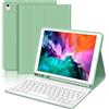 WINCHKING Tastiera per iPad 9 Generazione, Custodia con Tastiera per iPad 9 10.2, Cover Bluetooth Magnetica Staccabile Keyboard per ipad 9/8/7 Generazione 10.2 / Air 3, Verde chiaro
