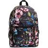 Invicta Zaino Scuola Jelek, Nero Fantasia Fiori, Zaino Doppio Scomparto con Tasca Porta PC, Tasche Porta Borraccia, Doppia Tasca Frontale, Tasca con Organizer, Scuola