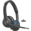 JLab Go Work - Cuffie wireless di seconda generazione con microfono - 55+ Playtime Bluetooth o USB-C Dongle per PC, connessione multipunto a computer e cellulare, cuffie on-ear cablate o wireless per