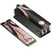 SABRENT M.2 NVMe SSD 500GB gen 4x4 con dissipatore, unità a stato solido da 7000 MB/s in lettura, disco rigido PCIe 4.0 m2 per i giocatori, compatibile con PlayStation 5, PC, NUC, laptop e desktop