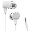 MULTIMEDIA Shopping Mg, Auricolari con Filo, in-Ear Stereo con Microfono integrato, Comando a un pulsante, suono cristallino e bassi profondi, compatibile con i dispositivi per cuffie jack da 3,5 mm