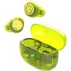 JLab Go Pop ANC Auricolari Bluetooth ANC, 24+ h di autonomia, IP55 resistenti al sudore, microfono, chiamate chiare e connessione multipoint, Verde Neon Trasparente