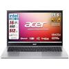 acer, Notebook pc portatile pronto all'uso, IntelCore i5, Iris Xe Graphics, Ram DDR4 16 Gb, SSD 512 Gb, Display 15.6" FullHD led, hdmi, USB 3.2, lan, Win 11 Pro