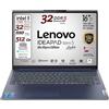 Lenovo Ideapad slim5, BluAbyss, Notebook, i5 13420H 13Th, DDR5 32Gb, Display WUXGA 16" IPS FHD+, SSD da 512Gb, Wi-Fi 6, Bt, USB Thunderbolt, Tastiera retroilluminata, Win11 Pro, Pronto all'Uso