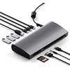 SATECHI Thunderbolt 4 Docking Station 12 in 1 Thunderbolt 4 USB C Hub - 4 porte downstream, 96 W PD, 3 porte USB-A 3.2, porta USB-A 2.0, lettore di schede SD, GbE, jack audio - per MacBook M2 e M1