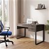 DEGHI Scrivania 120x60 cm in legno noce waldorf con porta usb e cassetti - Belvedere