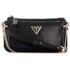 GUESS Noelle DBL Pouch Crossbody, Borsa Donna, Black, Unica