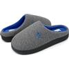 JOMIX Pantofole Uomo Invernali Calde Comode Morbide Ciabatte Ragazzo Casa X009 (Grigio Blu, 42)