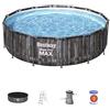 Bestway 5614Z Set Piscina Fuori Terra Steel Pro MAX Rotonda da 427x107 cm