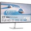 Dell S2725H 27 Full HD (1920x1080) Monitor, 100Hz, IPS, 4ms, 99% sRGB, Altoparlanti integrati, Lunetta ultrasottile, 2x HDMI, 3 Anni di Garanzia, Bianco