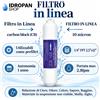 Filtro Carbon Block 10 micron 2,5x12 1/4 FPT