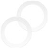 BOXOB 2 Pezzi Guarnizione FLG Lavello Guarnizione Accessorio, Guarnizioni in Gomma Senza Stucco Sostituzione per InSinkErator Lavello Cucina Scarico Rifiuti (Bianco)
