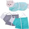 ZDL Borse per Toelettatura di Gatto,2pcs Borsa da Bagno di Gatti a Rete,Borsa di Gatti per Doccia,Borsa Regolabile di Gatti Antigraffi di Contenimento,per Bagno Rifinitura Unghie Orecchie Pulizia Unghie