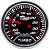 ETOPARS Auto Turbo Boost Manometro 2 Pollici 52mm Turbo Boost Misuratore | Universale Psi Boost Puntatore Indicatore Calibro Bianco Luce Boost Pressione Strumenti Lente Tinta Fumo