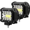 WinPower Faro da Lavoro LED Barra 12W Faretti Fendinebbia Fuoristrada Faretti Profondità Luci Bianco Impermeabile LED per Trattore Auto Camion Barca Furgoneetc., 2 pezzi