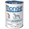 Generico Monge Monoprotein Cane Grainfree, alimento completo per cani adulti di tutte le taglie, monoproteico, senza cereali gusto AGNELLO | 6 scatolette da 400 grammi l'una.