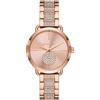 Michael Kors Orologio Portia da donna, Movimento al quarzo multifunzione con cinturino in acciaio inossidabile, 36 mm, Oro ramato