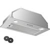 KICHPOWER Cappa Aspirante 52cm, Cappa da incasso 300m³/h Motore silenzioso, 3 livelli di potenza, Aria di scarico/ricircolo con filtro a carboni attivi, Illuminazione LED, Aspiratore cappa cucina