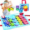 Cokomono Giochi Bambini 1 Anno 2 Anni, 22 PCS Montessori Gioco Pesca in Tessuto con Tazze Impilabili, Interattivi Educativo Giocattoli Bambino, Sensoriale Regalo Bambino 6 12 18 Mesi