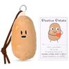 lasuroa Simpatica Patata Positiva, 11cm Kawaii Peluche di Patate Giocattoli di Peluche Positivi Bambola Morbida Ripiena Biglietto da Visita per Bambini Adulti Regali di Compleanno Incoraggiamento