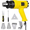 Carehabi Pistola Termica Professionale 2000W,Pistola Aria Calda con 50℃- 600℃ Temperatura Regolabile,per La Sverniciazione,Saldatura Contrazione