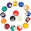 POENVFPO Set di Palle da Biliardo in Resina in Poliestere da 3,8 Cm, 16 Pezzi, con Palline Numerate per Sale da Gioco, Bar e Sport