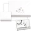 Interbaby - Lenzuola in cotone - Auto/Mosè/Navicella - Orso Elefante Palloncini - Set 3Pcs. Lenzuolo sotto + piano di lavoro + federa cuscino