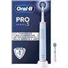 Oral-B Spazzolino Elettrico Ricaricabile Pro Series 3 Blu, 2 Testine di Ricambio. 1 Spazzolino